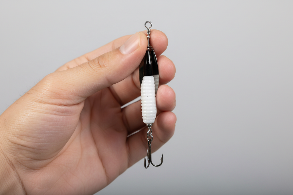Premium Fishing Spinner: The Flying Grub | Custom Bait and Lure